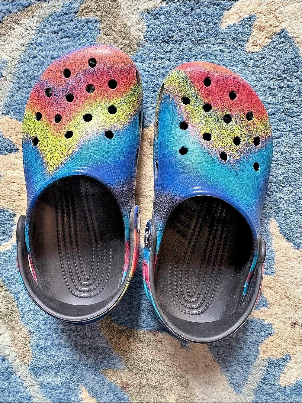 Crocs Kids' Classic Splatter Paint Clog Kids Multicolor Clogs sz 1